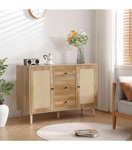 Amazon.co.jp: FUFU&GAGA キャビネット サイドボード LEDライト付き