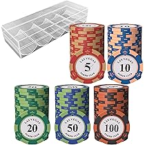 Amazon | East Leaf ポーカーチップ カジノチップ クレイ製 100枚