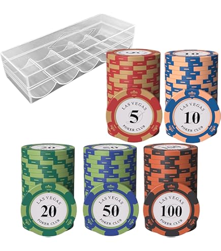 Amazon | East Leaf ポーカーチップ カジノチップ 100 面値 単品 20枚