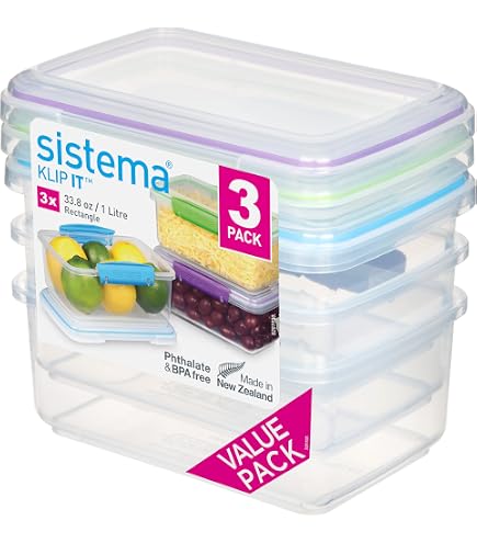 Amazon｜Sistema(システマ) 保存容器ランチパック 400ml 3個セット