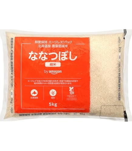 Amazon.co.jp: 【精米】 ホクレン 大雪山 ななつぼし 5kg 令和7年産