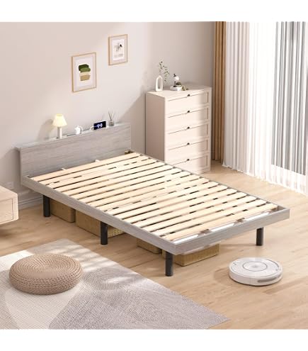 Amazon｜シングルベッド フレーム 宮付き 2口コンセント付 ベッド