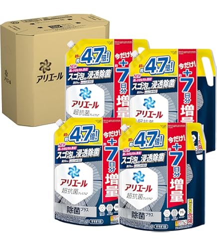 Amazon | アリエール 抗菌ジェル 除菌プラス 超特大 詰め替え 850g