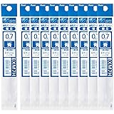 ぺんてる ボールペン替芯 ビクーニャ 0.7mm XBXM7H-C 青 10本