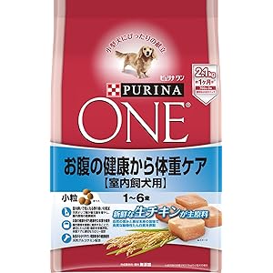 ピュリナ ワン 成犬用(1-6歳) 室内飼犬用 お腹の健康から体重ケア 小粒 チキン 2.1kg(700g×3袋) [ド…
