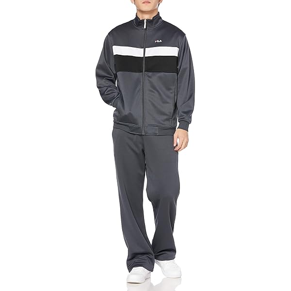 Amazon | [フィラ] メンズ ジャージスーツ セットアップ 上下