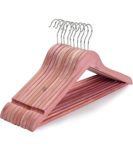 Amazon.co.jp: プレミアムアロマアメリカンレッドシダーハンガー10個