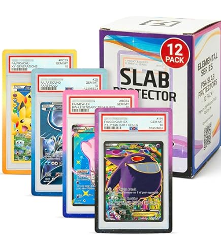 グラデーション PSAグレードカード用 スラブバンパーガード 6セット 6 個入り PSA グレードカードカバー TPU バンパー