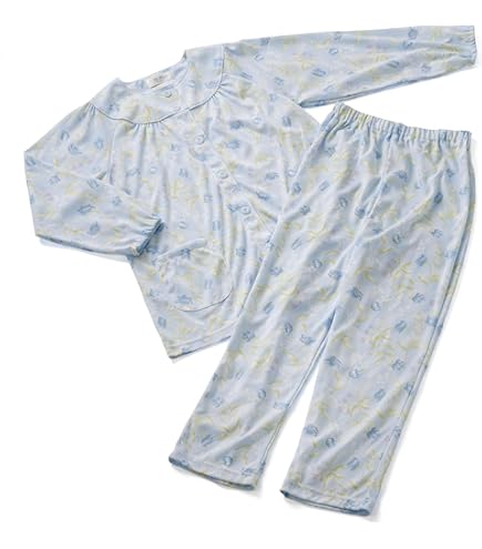 Amazon | 介護 パジャマ しるばあパラダイスパジャマ 上下セット（婦人
