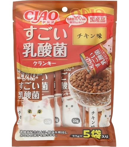 Amazon.co.jp: CIAO (チャオ) すごい乳酸菌クランキー まぐろ節味 22g