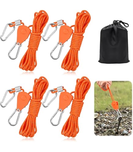 Marquee Guy Ropes Guy Ropes Kit - Double With Heavy Duty Springs For Tent Poles SUPA PEG ...
