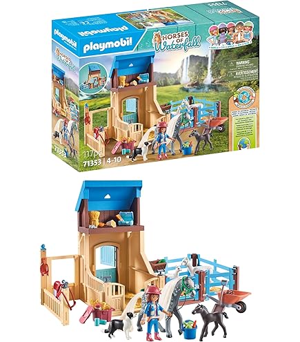 Amazon.co.jp: Playmobil 71352 Horses of Waterfall - Riding Therapy