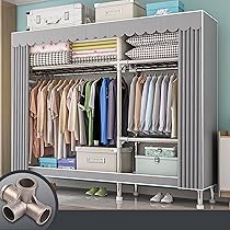 Amazon｜BPSJKET ワードローブ カバー付きクローゼット ハンガー