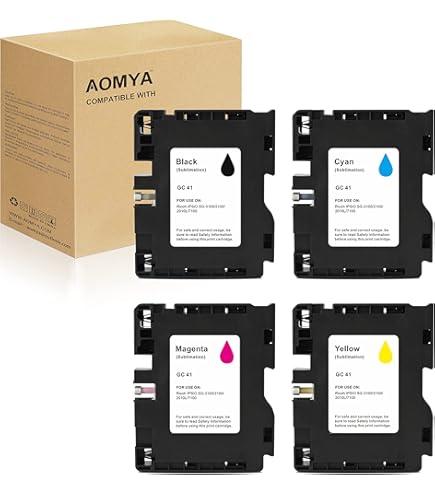 Cartucce Inchiostro Sublimazione Per Ricoh SG3100/SG400 - Set 4 Colori, 40ml Nero + 32ml CMYK - Foto 4
