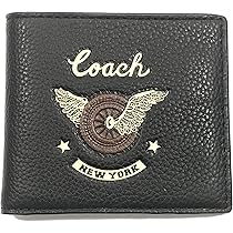 COACH コーチ 二つ折り財布 Amazon.co.jp: [コーチ] 財布 (二つ折り財布) ブラック 財布