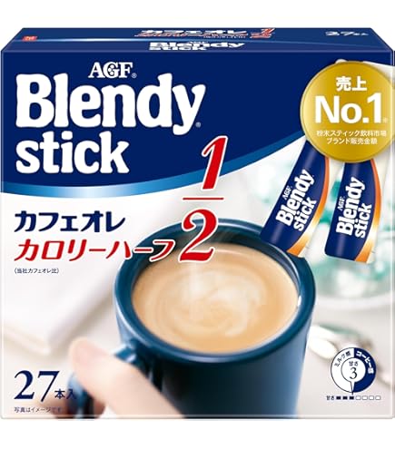 Amazon.co.jp: AGF ブレンディ スティック カフェオレ 45本