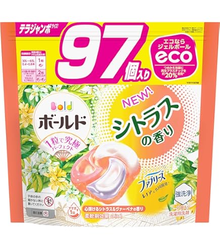 Amazon.co.jp: ボールド 洗濯洗剤 ジェルボール 4in1 シトラス