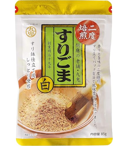 Amazon.co.jp: 九鬼 二度焙煎すりごま白 85g : Food, Beverages & Alcohol