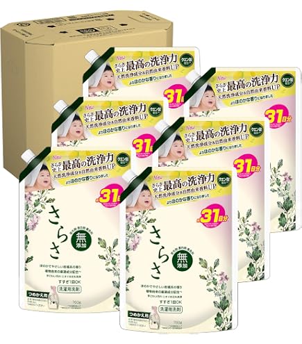 Amazon | 【まとめ買い】 さらさ 無添加 植物由来の成分入り 洗濯洗剤