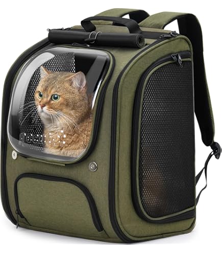 Amazon | ペットキャリー キャスター リュック 猫 小型犬 ピンク 透明