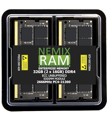 A-Tech 64GB Kit (2x32GB) DDR4 3200MHz PC4-25600 ECC SODIMM 2Rx8