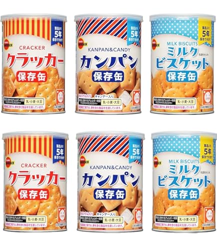 Amazon | カンパン100g 6缶入り | Sanritsu | 備蓄用保存パン 通販