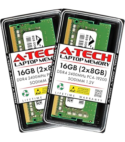 Micron 8GB DDR4 PC4-2400T 260pin So-Dimm Laptop Memory