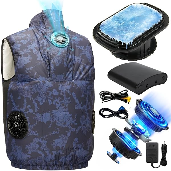 Amazon.co.jp: [Amxmecln] 冷風機搭載 32V超高出力 体感-20℃空調作業服