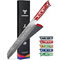 Amazon | SANMUZUO 8インチ ブレッドナイフ 鋸歯状刃- 鋭い波刃