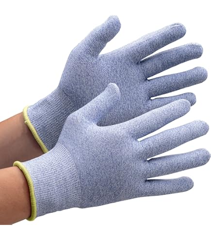 Amazon | [ミドリ安全] 耐切創 手袋 作業用 10ゲージ 薄手 ケブラー(R