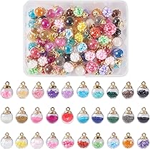 Amazon | 約90個/箱 ミックスカラー ガラスドーム ガラスボール