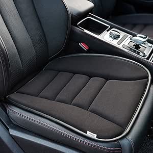 Amazon Kimori 最新版シートクッション 座布団 カー用品 通気性 車用 運転 自宅用 オフィス 柔らかい 滑り止め ドライブ 記憶フォーム 車用マット 自動車用 カーシート プレゼント 贈り物 車クッション ブラック シートクッション 車 バイク