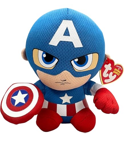 Amazon.co.jp: Marvel キャプテンアメリカ Cuddleez ぬいぐるみ 22