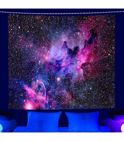 Amazon.co.jp: OSVINO ブラックライト 命の木 タペストリー 180X230CM