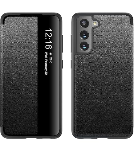 Amazon.co.jp: Galaxy S21 5G スマートクリアビュー ケース SMART