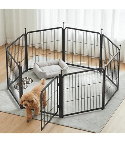 Amazon | fxw Homeplus 室内用犬用サークル 114cm│6パネル 大型犬向け