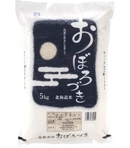 Amazon.co.jp: おぼろづき 無洗米 2kg 【令和7年度産】【北海道産 五ツ