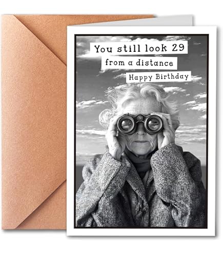 1 FUNNY BIRTHDAY Card with Envelope - Senior Bumper Stickers C2649BDG $7.84