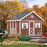 Best、納屋、Fairview 12 ' x 12 ' Wood Shedキット