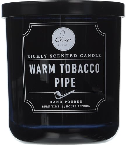DW Home Warm Tobacco Pipe Richly Scented Candle Two Wick