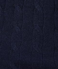Cashmere Cable Crewneck Sweater 3213-105-0334: Navy