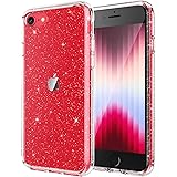 JEDirect iPhoneSE 2022/2020 (3/2 世代), iPhone 8/7(4.7インチ専用) キラキラ ケース ブリンブリン 衝撃吸収 バンパーカバー かわいい キラキラ 女性用ケース (クリア)