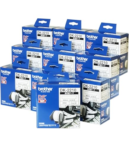 ブラザー純正10個セット】感熱ラベルプリンター QLシリーズ用 DKテープ Amazon.co.jp: 【ブラザー純正10個セット】感熱ラベルプリンター