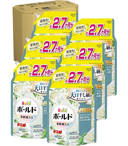 Amazon | ボールド [大容量] 洗濯洗剤 液体 フレッシュフラワーサボン