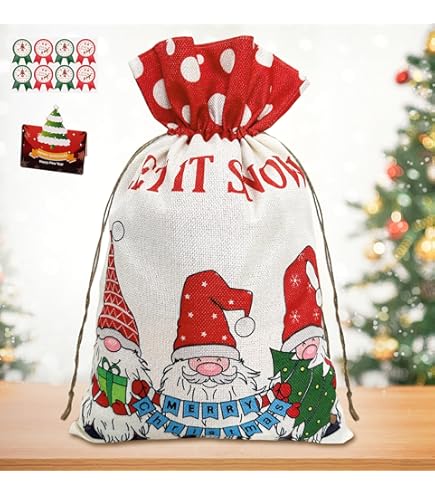 Amazon.co.jp: クリスマス 巾着袋 クリスマスギフトバッグ 小さい お