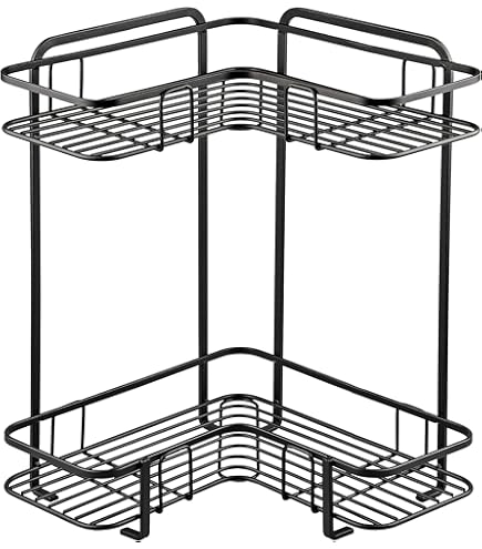 Amazon｜【BLKP】 パール金属 L型 コーナー ラック 限定 ブラック 2段