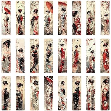 しおり　ページ 本の上がアトリエになるしおりセット（八虎・龍二・森・夏休み