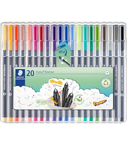Amazon | Staedtler ステッドラー トリプラス ファインライナー 42色