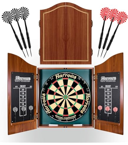 Ruthless Mini-Dartscheiben-Set Mit Surround Und Extra Dartpfeilen, Miniatur- Darts Für Zuhause Und Büro, Inklusive 2 Sets Mini-Stahlspitzen-Dartpfeile (BX251