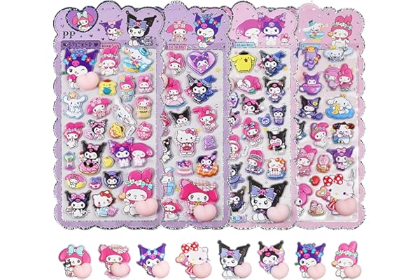 FFLIW 4枚セット おしりぷにぷにシール，立体 おしりシール，かわいい&おしゃれ お尻 ステッカー，ぷにぷに カートゥーン，手帳用，DIY ぷくぷくステッカー，スマートフォンケース、コップ、日記帳の装飾に使えます (2)